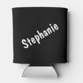 Eenvoudig script Halloween Skull en Jack-O-Lantern Blikjeskoeler (Achterkant)