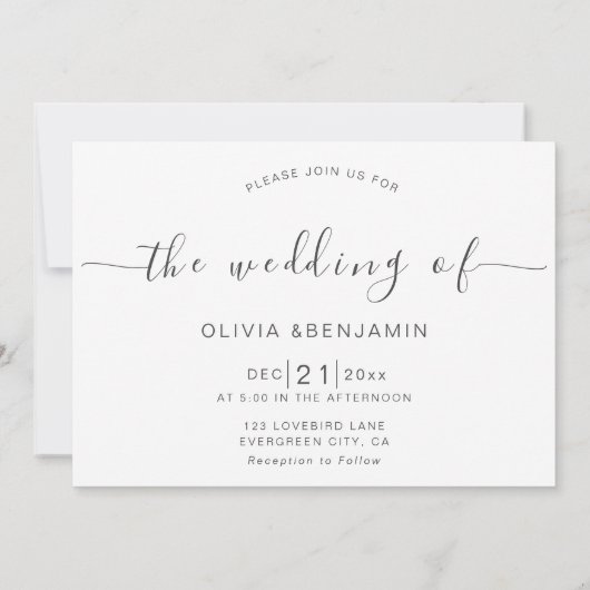 Eenvoudig Script Handschrift Horizontale foto brui Kaart (Achterkant)