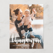 Eenvoudig script Kids Verjaardagsfoto Dank u Briefkaart (Voorkant)