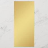 Eenvoudig script Let's Eat Black & Gold Wedding Menu (Achterkant)