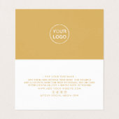 Eenvoudig script, Logo/Afbeelding - Hartelijk dank Visitekaartjes (Binnenkant ongevouwen)