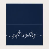 Eenvoudig script met fotokaartje voor het register visitekaartjes (Buitenkant ongevouwen)