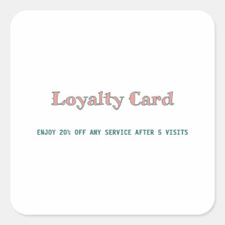 eenvoudig script minimaal voeg uw tekst toe loyal vierkante sticker