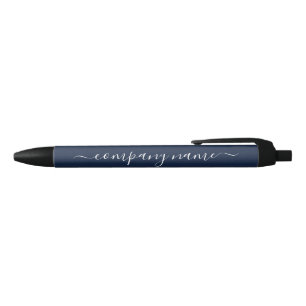 Eenvoudig script - Navy Blue & White - Company/Eve Zwarte Inkt Pen