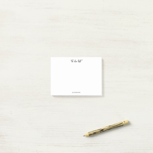 Eenvoudig script om lijstnaam te doen Post it Note (Op bureau)