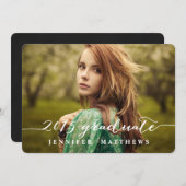 Eenvoudig script | Oproep van de GraduPartij Kaart (Voorkant / Achterkant)