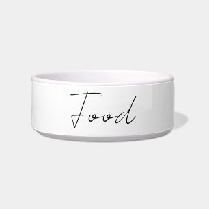 Eenvoudig script pet feed bowl voerbakje