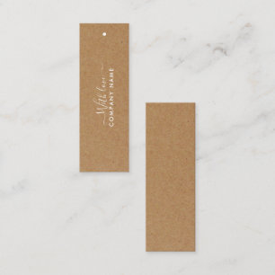 Eenvoudig script - Rustige Country Kraft CadeauLab Mini Visitekaartje