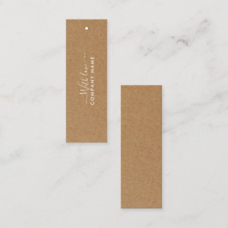 Eenvoudig script - Rustige Country Kraft CadeauLab Mini Visitekaartje