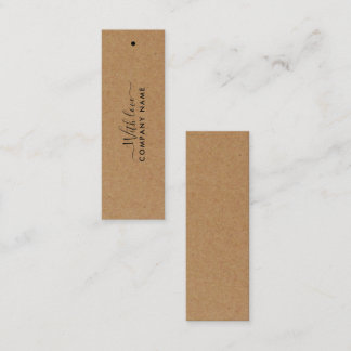 Eenvoudig script - Rustige Country Kraft CadeauLab Mini Visitekaartje
