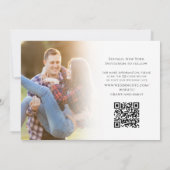 Eenvoudig Script Trouwfoto Sla de datum op Save The Date (Achterkant)