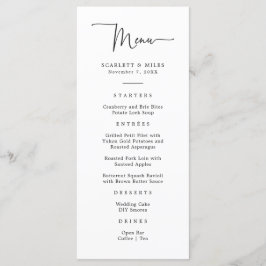 Eenvoudig Script Trouwmenu Menu