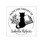 Eenvoudig script uit de bibliotheek van, kattenboe 	rubberstempel (Afrduk)