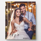 Eenvoudig script uw bruiloft foto plaque fotoplaat (Voorkant)