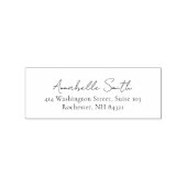 Eenvoudig scriptassic ellegant retouradres 	rubberstempel (Afrduk)