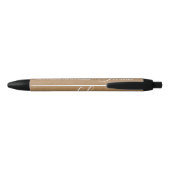 Eenvoudig scriptweddenschap in Roestland Zwarte Inkt Pen (Achterkant)