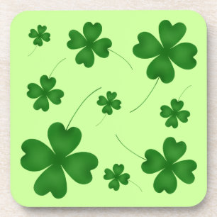Eenvoudig shamrock-ontwerp bier onderzetter