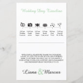 Eenvoudig Silhouettes Ceremony-programma (Achterkant)