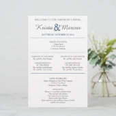 Eenvoudig 'Silhouettes Wedding Programme Flyer' (Staand voorkant)