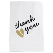 Eenvoudig Sincere Bedankt Medium Cadeauzakje (Achterkant)