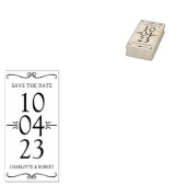 Eenvoudig sparen de Datum Weddenschap Rubberstempel (Gestempeld)