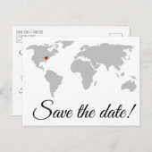 Eenvoudig sparen de Kaart van het Briefkaart van d (Voorkant / Achterkant)