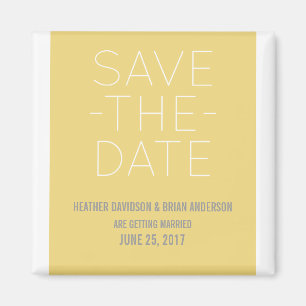 Eenvoudig sparen de Magneet van de Datum, Geel