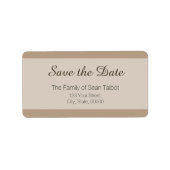 Eenvoudig sparen het Etiket van de Datum Kies uw K (Voorkant)