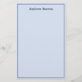 Eenvoudig, speciaal vormgegeven randpapier voor ka briefpapier