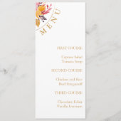 Eenvoudig Spring Event Floral Menu (Voorkant)