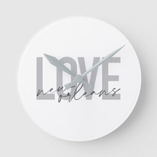 Eenvoudig, stedelijk, modern, cool design Love New Ronde Klok