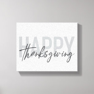Eenvoudig, stedelijk, trendy, modern Happy Thanksg Canvas Afdruk