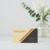 Eenvoudig stijlvol architect decor met Logo Busine Visitekaartje (Staand voorkant)