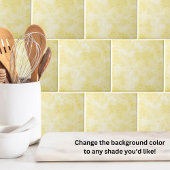 Eenvoudig stijlvol geel tegeltje