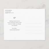 Eenvoudig Stijlvol, modern Briefkaart voor Kerstmi (Achterkant)