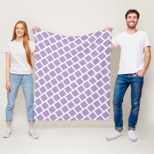 EENVOUDIG STIJLVOL MODERN VIERKANT VORM LAVENDEL T FLEECE DEKEN