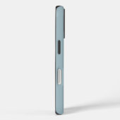 Eenvoudig stoffig blauw hart met scriptnaam Case-Mate iPhone case (Achterkant / Rechts)
