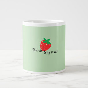 Eenvoudig Strawberry ontwerp Extra Grote Beker