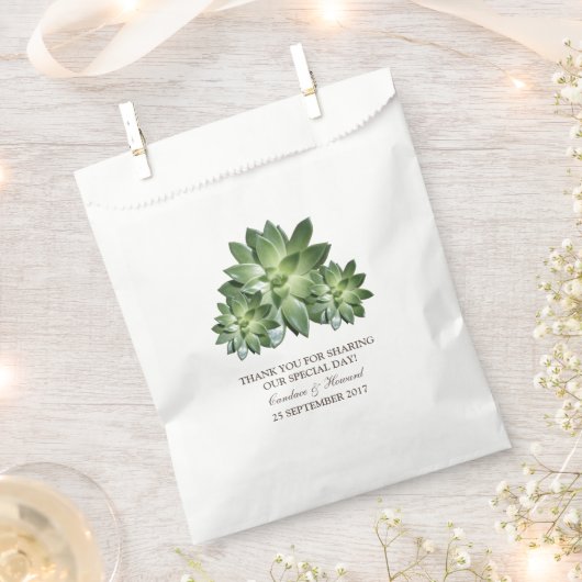 Eenvoudig Succulent Wedding Favor Bags Bedankzakje (Geknipt)