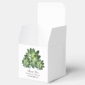 Eenvoudig Succulent Wedding Favor Boxes Bedankdoosjes (Geopend)