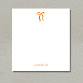 Eenvoudig Sunset Oranje Boog Schrift Aangepaste Na Notitieblok