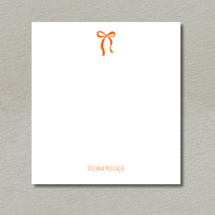 Eenvoudig Sunset Oranje Boog Schrift Aangepaste Na Notitieblok