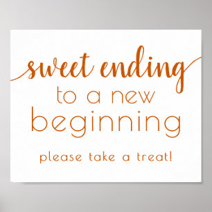 Eenvoudig Sweet Ending Nieuw Begin   HERFST SINAAS Poster