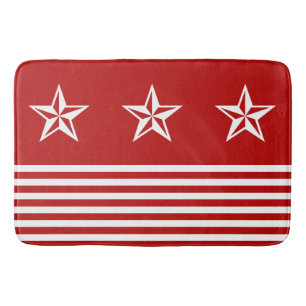 Eenvoudig Symbolen Stars & Stripes + uw ideeën Badmat