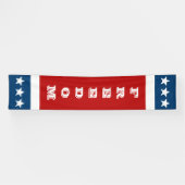 Eenvoudig symbolen - volledige sterren + jouw teks spandoek (Horizontaal)