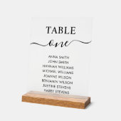 Eenvoudig tabelnummer van de expeditietabel voor b acryl bord (Hoek)