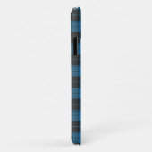 Eenvoudig tartan-patroon in donkerblauw Uncomm Case-Mate iPhone Case (Achterkant/rechts)