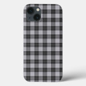 Eenvoudig tartan-patroon in grijs Case-Mate iPhone case (Achterkant)