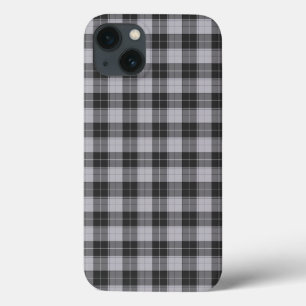 Eenvoudig tartan-patroon in grijs iPhone 13 hoesje