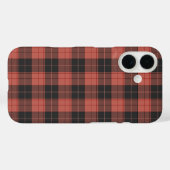Eenvoudig tartan-patroon in rood Case-Mate iPhone case (Achterkant (horizontaal))